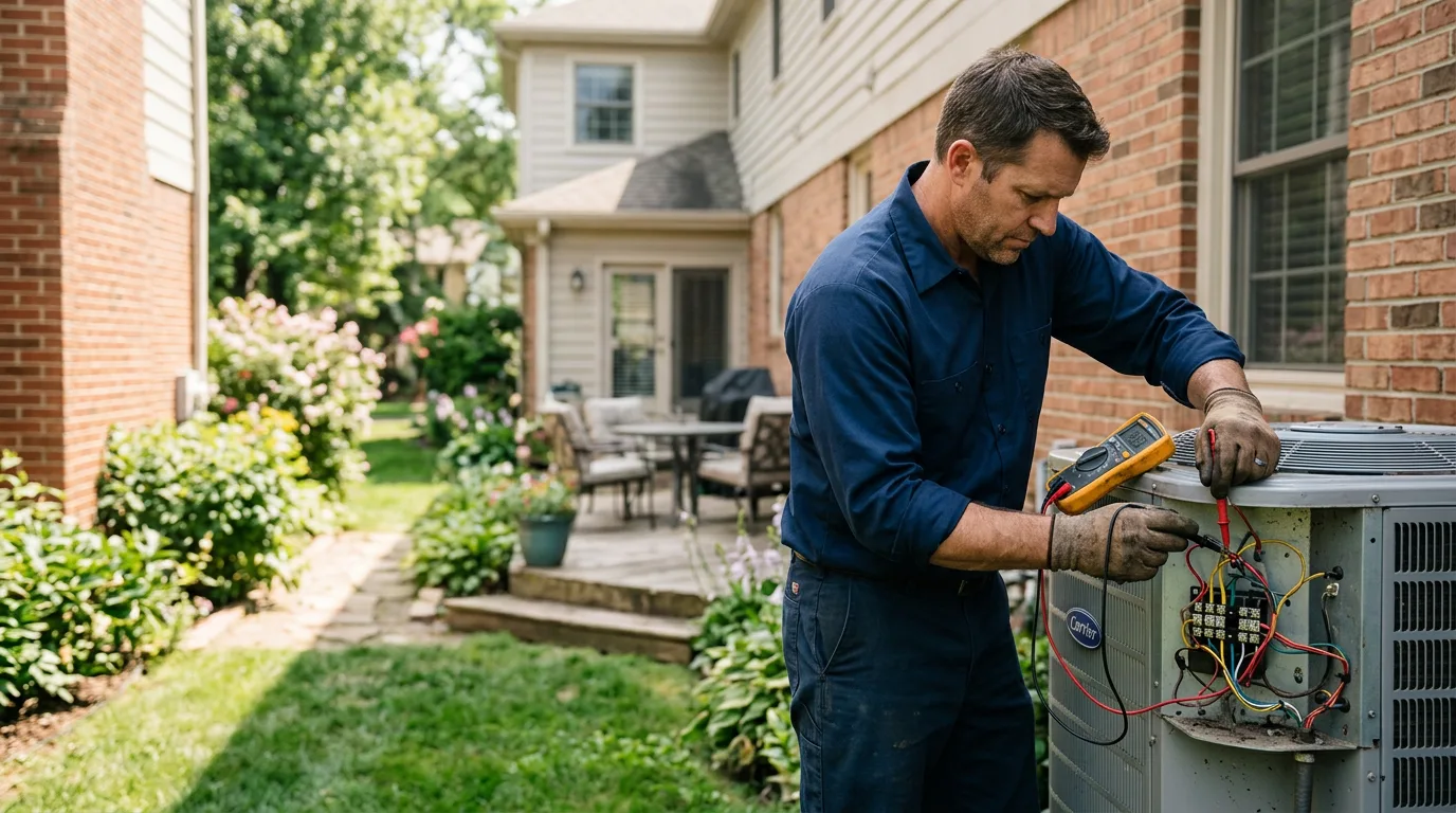 HVAC technician working near Santa Rosa, NM